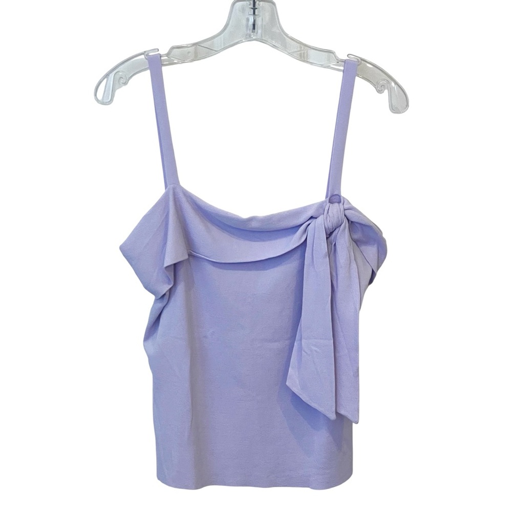 Anne Taylor Loft tie front knit lavender tank top